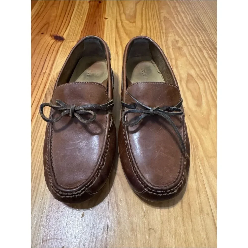 Cole Haan Grant Canoe Driver Moccasins Leather Shoes C12125 Men's Size 9.5 M